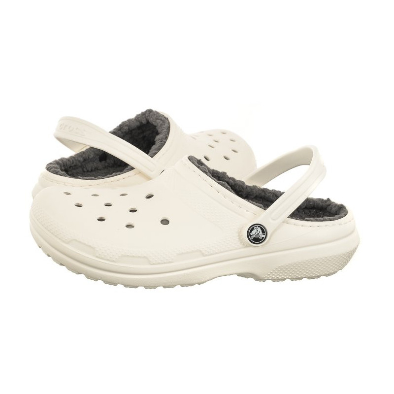 Crocs Classic Lined Clog K White/Grey 207010-10M (CR265-c) čības