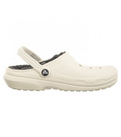 Crocs Classic Lined Clog K White/Grey 207010-10M (CR265-c) čības