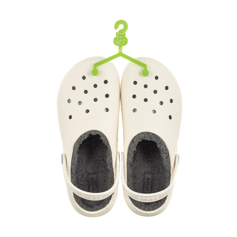 Crocs Classic Lined Clog K White/Grey 207010-10M (CR265-c) čības