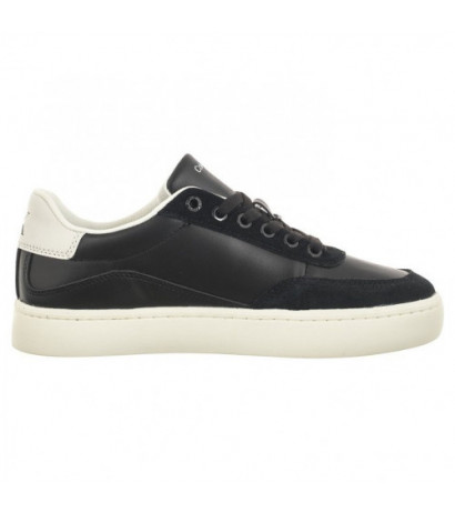 Calvin Klein Classic Cupsole Laceup Mix Lth Black/Bright White/Silver YW0YW01057 BEH (CK353-a) sporta apavi