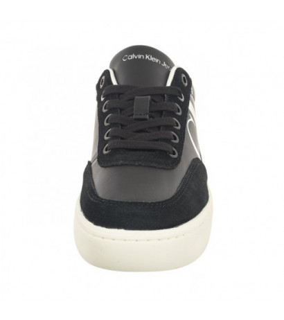 Calvin Klein Classic Cupsole Laceup Mix Lth Black/Bright White/Silver YW0YW01057 BEH (CK353-a) sportiniai bateliai