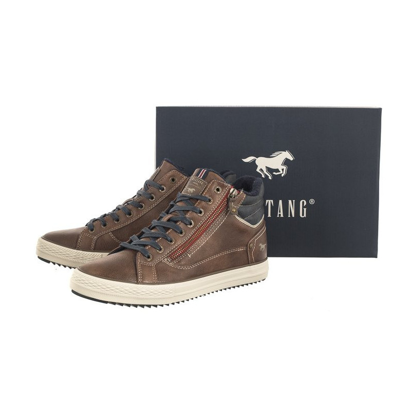 Mustang Brązowe 4129-502-3 (MU522-a) Sneakers