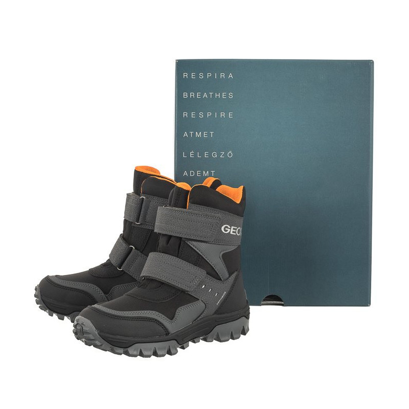 Geox J Himalaya B.B Abx C Black/Orange J36FRC 0FUCE C0038 (GE133-a) boots