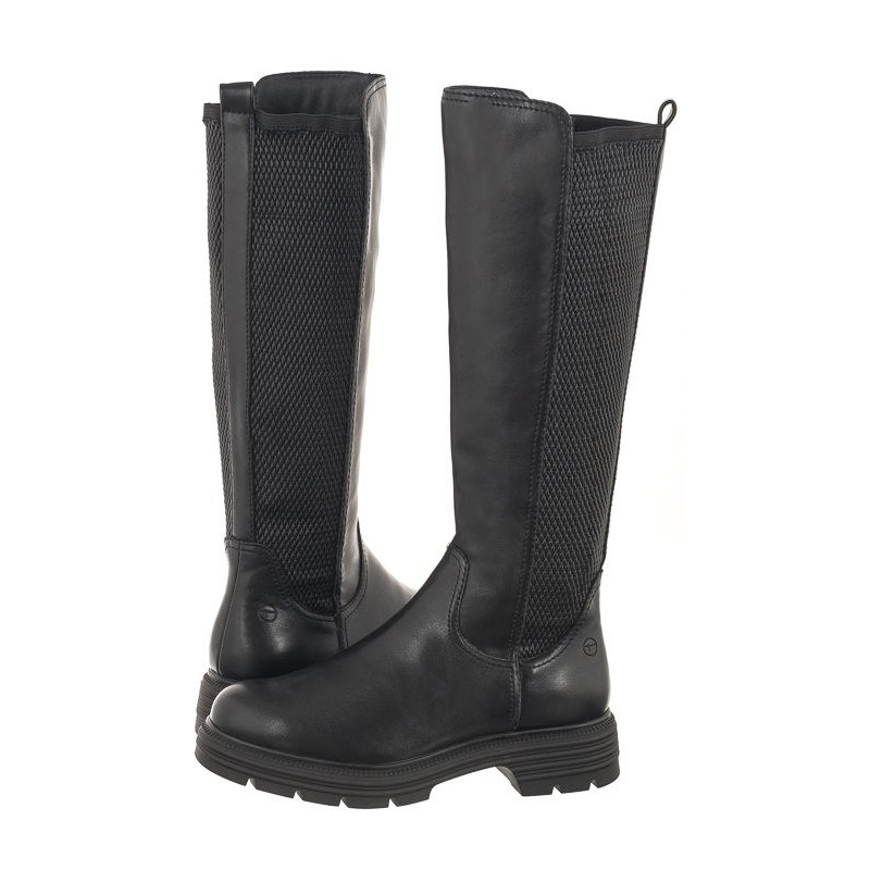 Tamaris Czarne 1-25604-41 001 Black  (TM469-a) boots