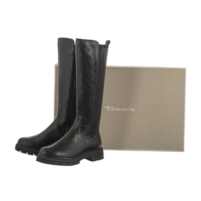 Tamaris Czarne 1-25604-41 001 Black  (TM469-a) boots