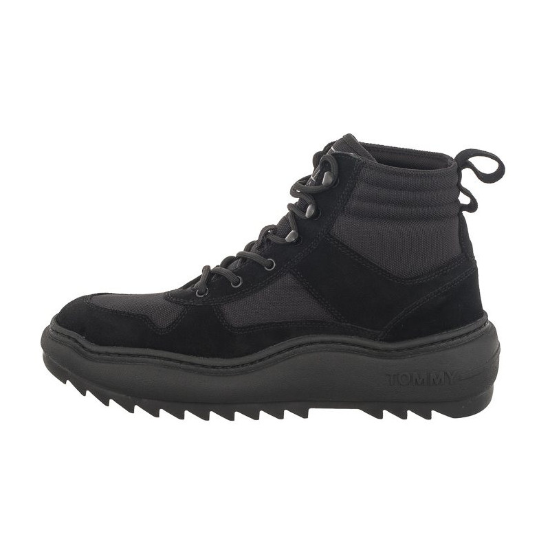 Tommy Hilfiger Tjm Mix Material Boot Black EM0EM01245 BDS  (TH864-a) pārgājienu zābaki