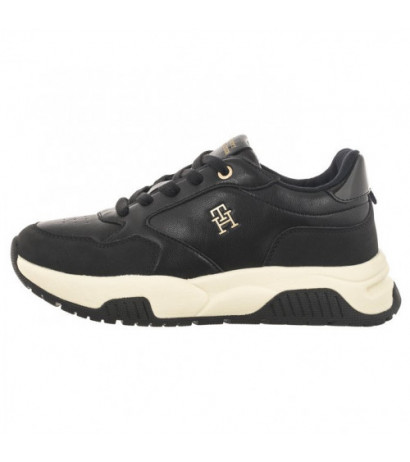 Tommy Hilfiger Low Cut Lace-Up Sneaker T3A9-33003-1269 999 Black  (TH867-a) sporta apavi