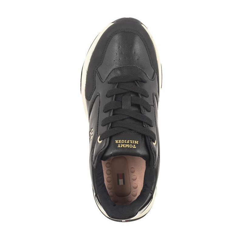 Tommy Hilfiger Low Cut Lace-Up Sneaker T3A9-33003-1269 999 Black  (TH867-a) sporta apavi