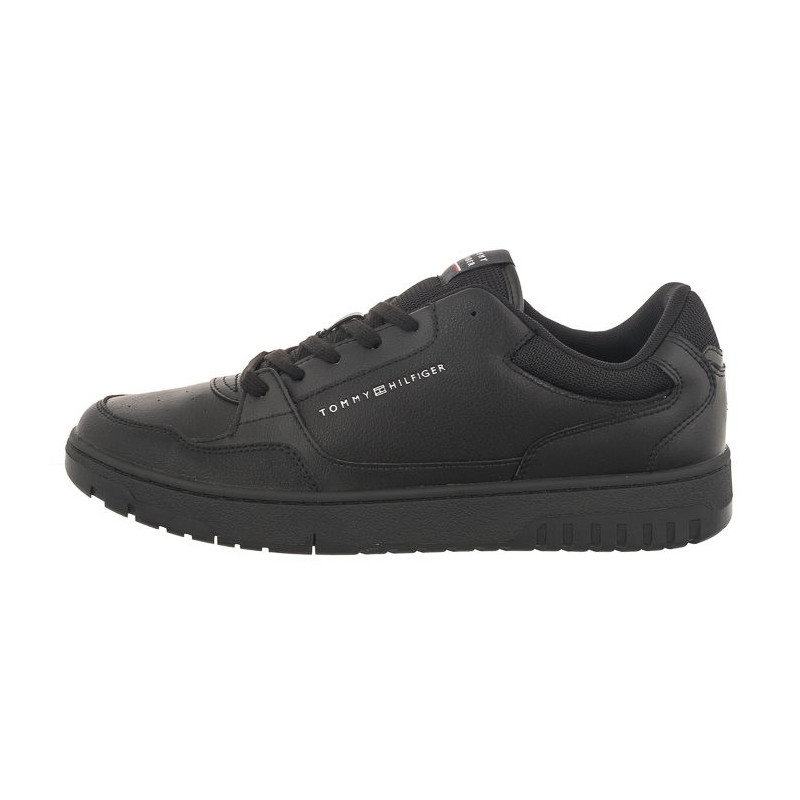 Tommy Hilfiger TH Basket Core Leather Black FM0FM04727 BDS (TH865-a) sports shoes