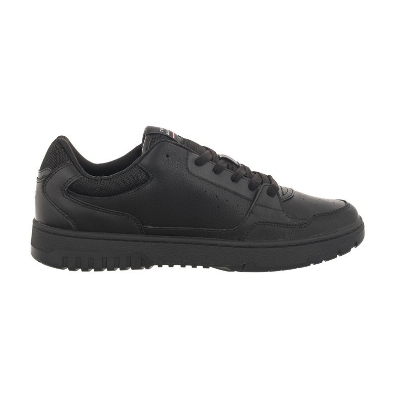 Tommy Hilfiger TH Basket Core Leather Black FM0FM04727 BDS (TH865-a) sports shoes