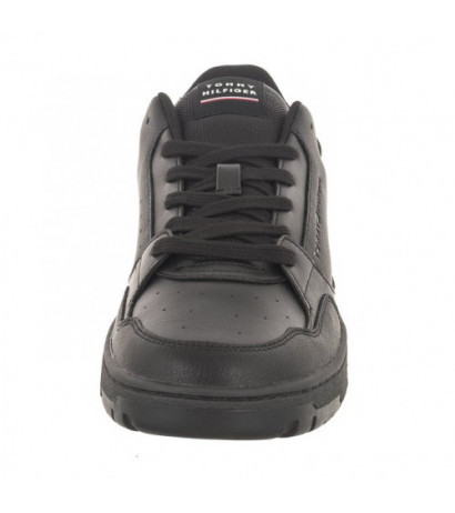 Tommy Hilfiger TH Basket Core Leather Black FM0FM04727 BDS (TH865-a) sports shoes