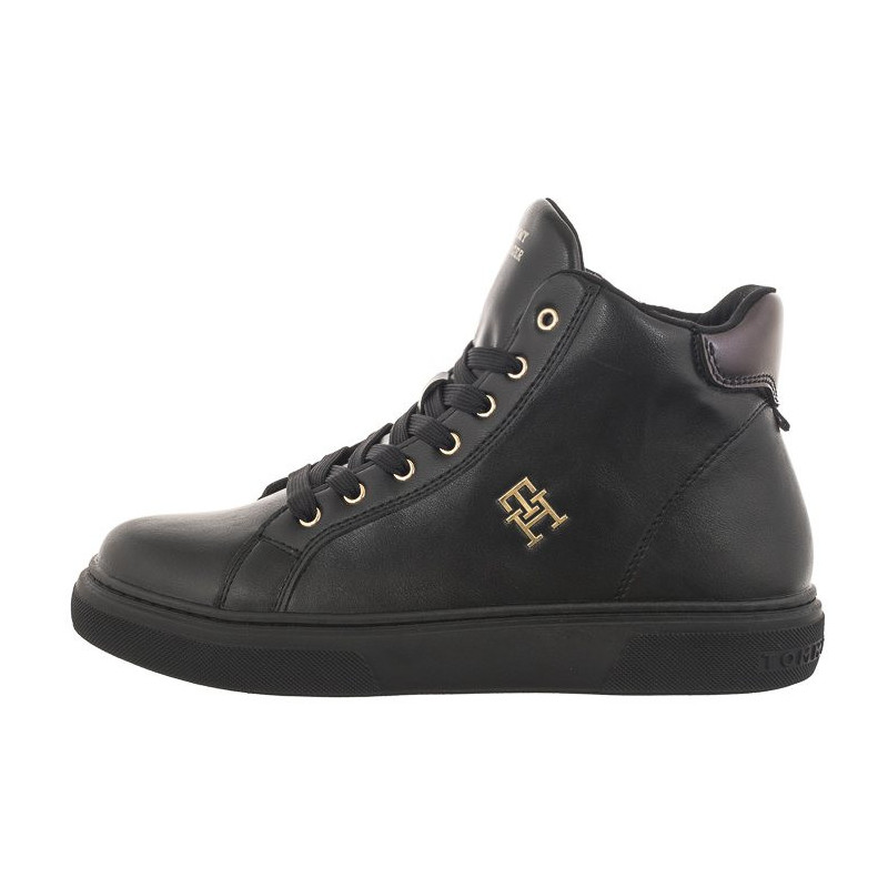 Tommy Hilfiger Monogram High Top Lace-Up Sneaker T3A9-32968-1355 999 Black (TH868-a) sporta apavi