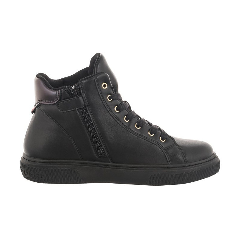 Tommy Hilfiger Monogram High Top Lace-Up Sneaker T3A9-32968-1355 999 Black (TH868-a) sporta apavi