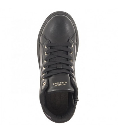 Tommy Hilfiger Monogram High Top Lace-Up Sneaker T3A9-32968-1355 999 Black (TH868-a) sporta apavi