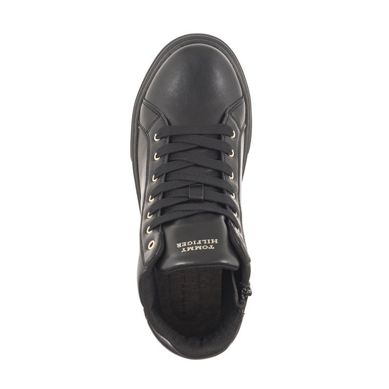 Tommy Hilfiger Monogram High Top Lace-Up Sneaker T3A9-32968-1355 999 Black (TH868-a) sporta apavi