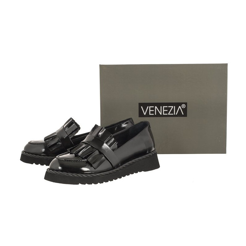 Venezia Czarne 1700219 R89 Black (VE732-a) kurpes