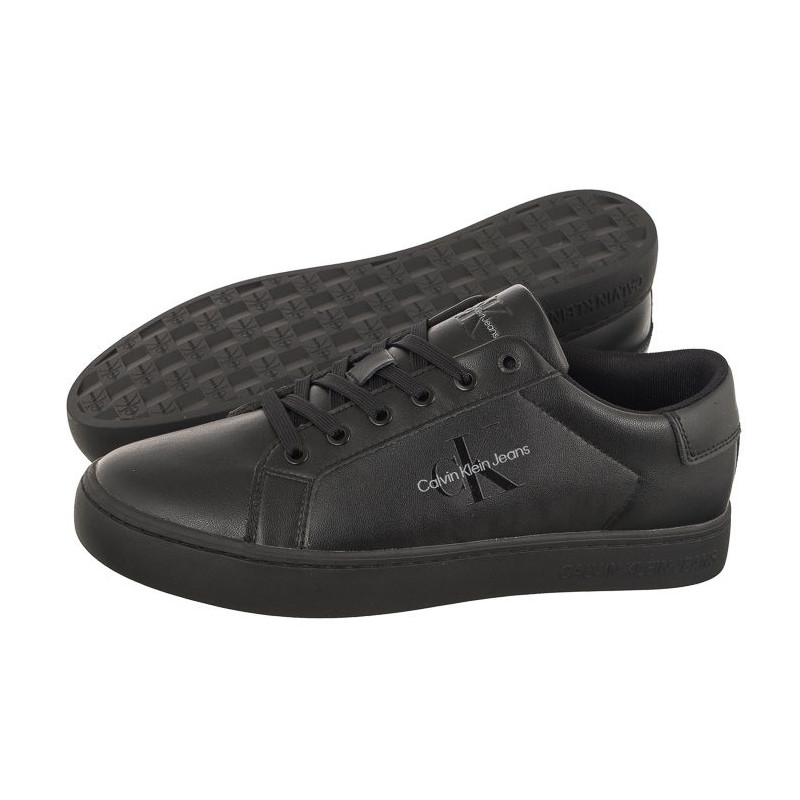 Calvin Klein Classic Cupsole Laceup Low Lth Triple Black YM0YM00491 0GT (CK363-a) spordijalatsid