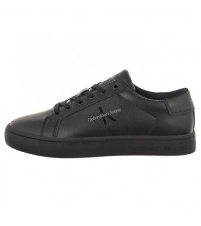 Calvin Klein Classic Cupsole Laceup Low Lth Triple Black YM0YM00491 0GT (CK363-a) spordijalatsid