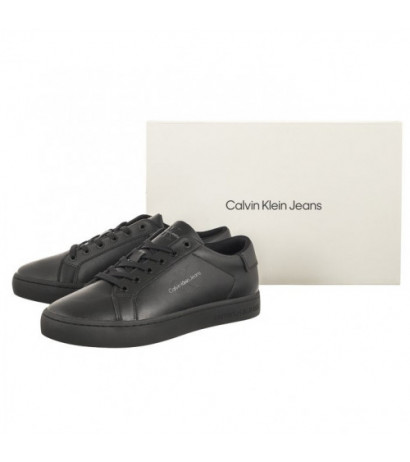 Calvin Klein Classic Cupsole Laceup Low Lth Triple Black YM0YM00491 0GT (CK363-a) spordijalatsid