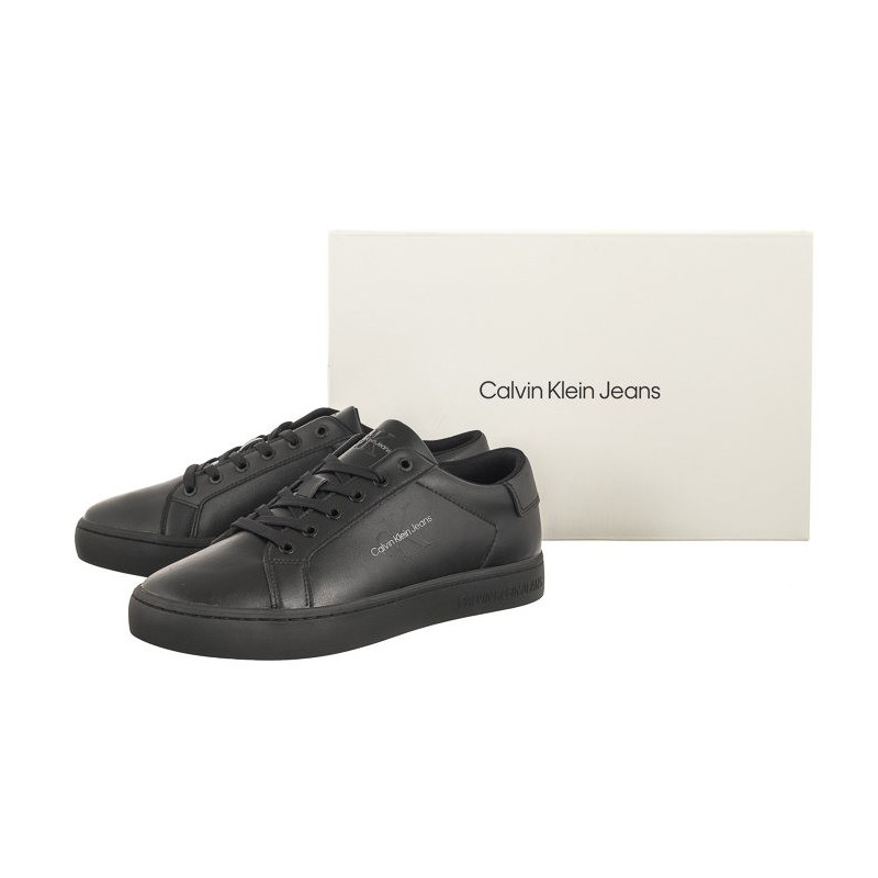 Calvin Klein Classic Cupsole Laceup Low Lth Triple Black YM0YM00491 0GT (CK363-a) spordijalatsid