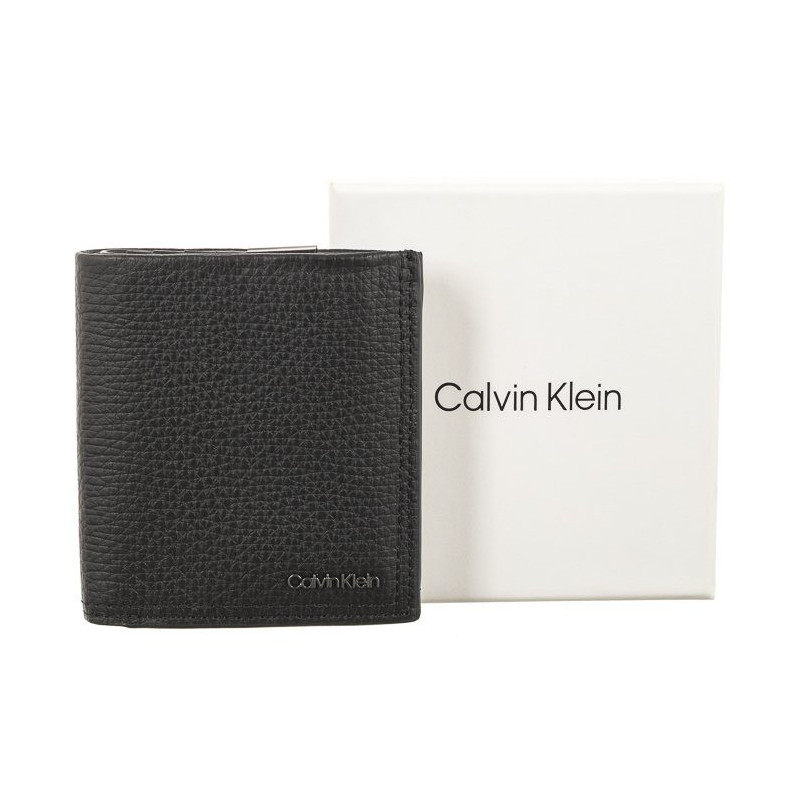 Calvin Klein Minimalism Trifold 6cc W/Coin Black K50K509624 BAX (CK364-a) handbag