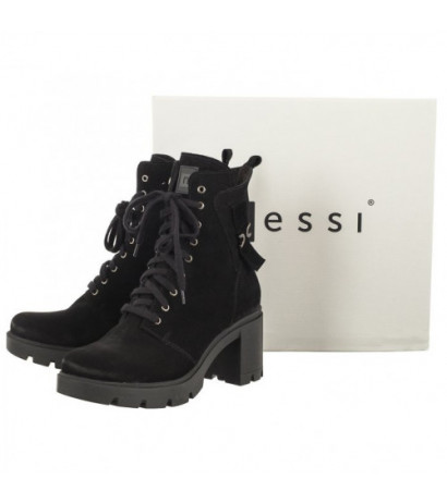 Nessi Czarne 23509 (NE342-a) shoes