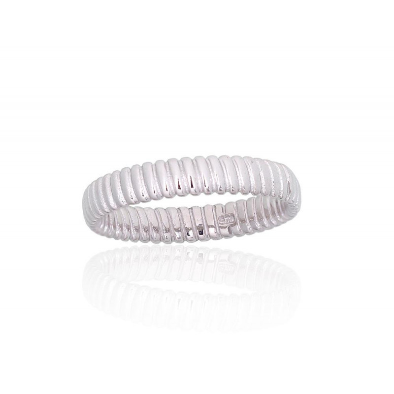 Silver ring 2101838(PRh-Gr), Silver 925°, Rhodium (Plating)