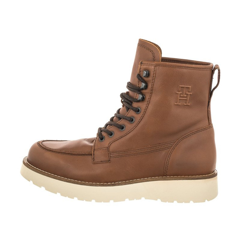 Tommy Hilfiger TH American Warm Leather Boot Winter Cognac FM0FM04668 GVI (TH883-a) boots