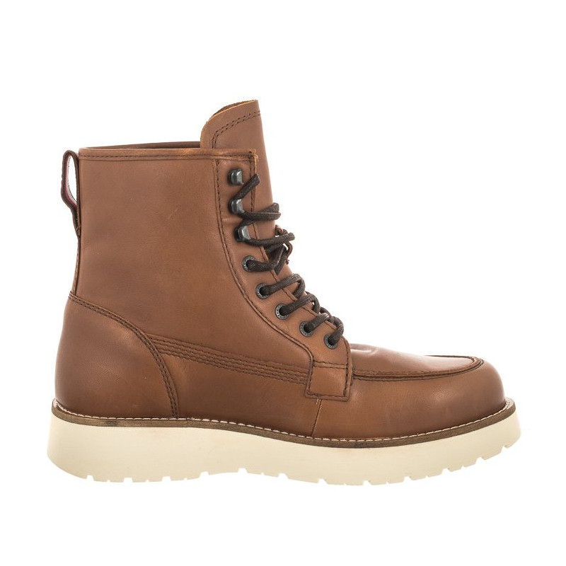 Tommy Hilfiger TH American Warm Leather Boot Winter Cognac FM0FM04668 GVI (TH883-a) boots