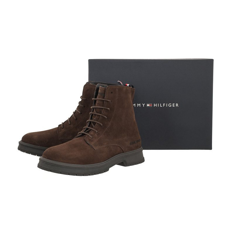 Tommy Hilfiger Hilfiger Core Suede Boot Cocoa FM0FM04674 GT6 (TH884-a) boots