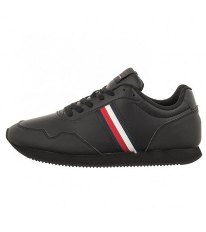 Tommy Hilfiger Core Lo Runner Pu Lth Triple Black FM0FM04834 0GQ (TH882-a) spordijalatsid