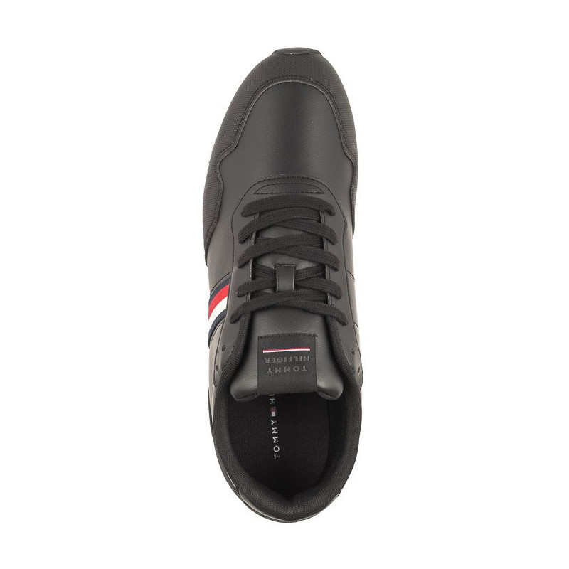 Tommy Hilfiger Core Lo Runner Pu Lth Triple Black FM0FM04834 0GQ (TH882-a) spordijalatsid