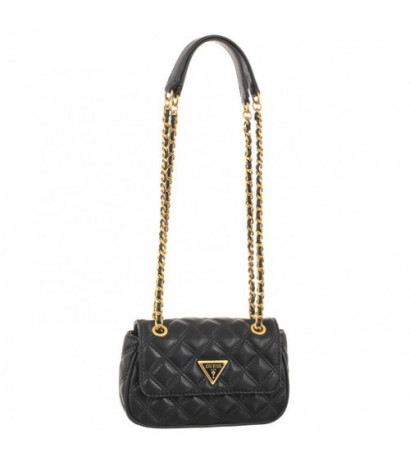 Guess Giully Quilted Convertible Flap Crossbody Bag - Black