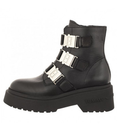 Tommy Hilfiger Tjw Chunky Boot Hardware Black EN0EN02443 BDS (TH887-a) kurpes