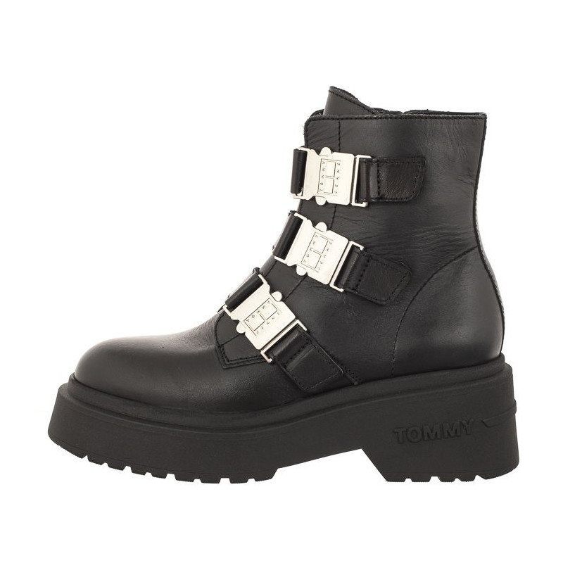 Tommy Hilfiger Tjw Chunky Boot Hardware Black EN0EN02443 BDS (TH887-a) kurpes