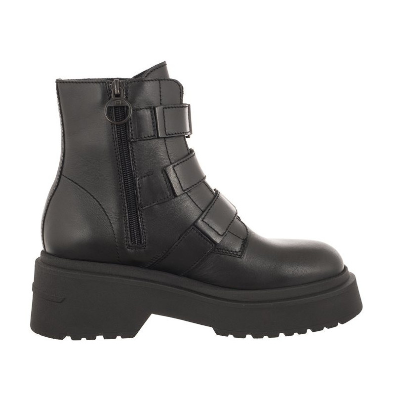 Tommy Hilfiger Tjw Chunky Boot Hardware Black EN0EN02443 BDS (TH887-a) kurpes