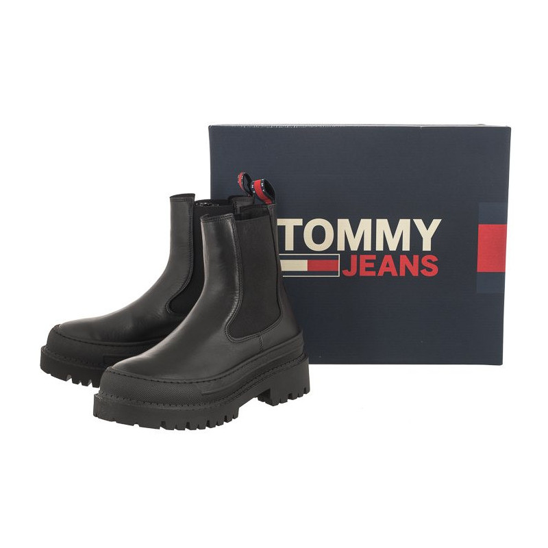 Tommy Hilfiger Tjw Chelsea Foxing Boot Black EN0EN02289 BDS (TH866-a) kurpes