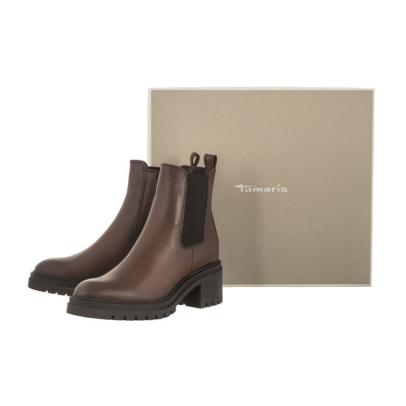 Tamaris Brązowe 1-25030-41 305 Cognac (TM463-a) kurpes