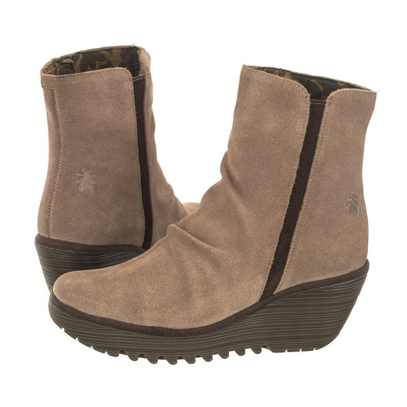 FLY London Yopq461FLY Oil Sude Taupe/Expresso P501461003 (FL396-a) Boots