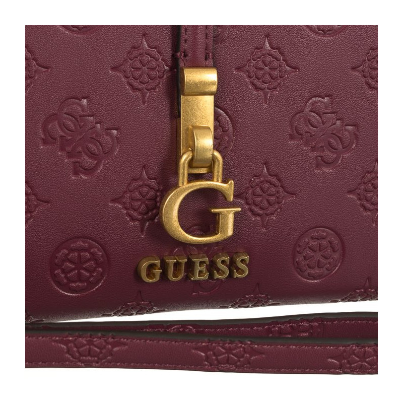 Guess G James Logo Slg Cheque Orgnzr SWPD92 13630 Plum Logo (GU528-b)  handbag