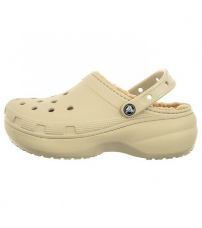 Crocs Classic Platform Lined Bone 207938-2Y2 (CR302-b) Moteriški batai/šlepetės