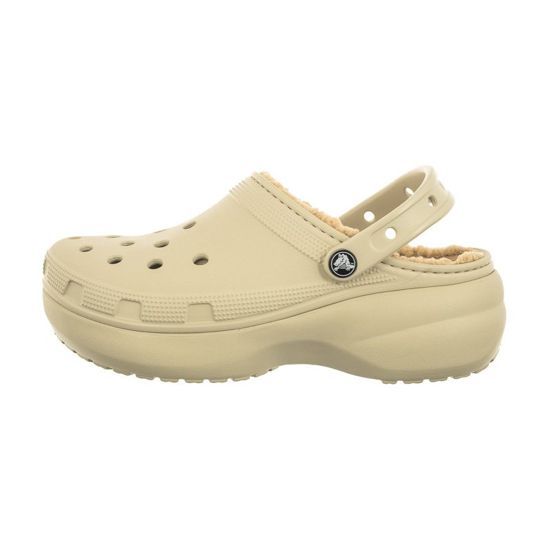 Crocs Classic Platform Lined Bone 207938-2Y2 (CR302-b) Moteriški batai/šlepetės