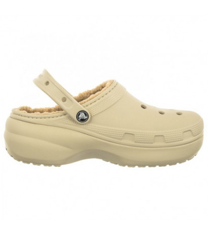 Crocs Classic Platform Lined Bone 207938-2Y2 (CR302-b) Moteriški batai/šlepetės