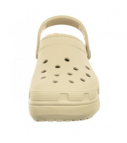 Crocs Classic Platform Lined Bone 207938-2Y2 (CR302-b) Women's Shoes/Flip Flops