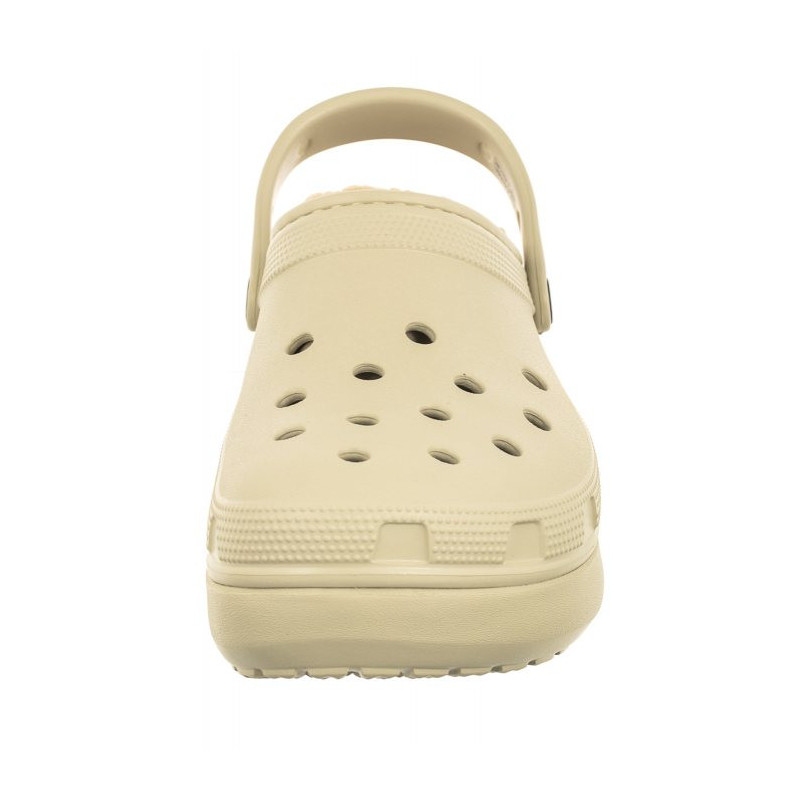 Crocs Classic Platform Lined Bone 207938-2Y2 (CR302-b) Women's Shoes/Flip Flops