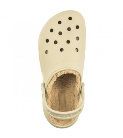 Crocs Classic Platform Lined Bone 207938-2Y2 (CR302-b) Women's Shoes/Flip Flops