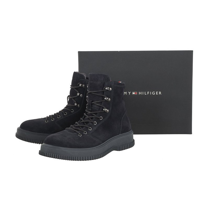 Tommy Hilfiger TH Everyday Class W Suede Hooks Desert Sky FM0FM04762 DW5 (TH907-a) boots