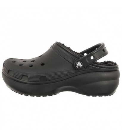 Crocs Classic Platform Lined Black 207938-001 (CR302-a) Women's Shoes/Flip Flops