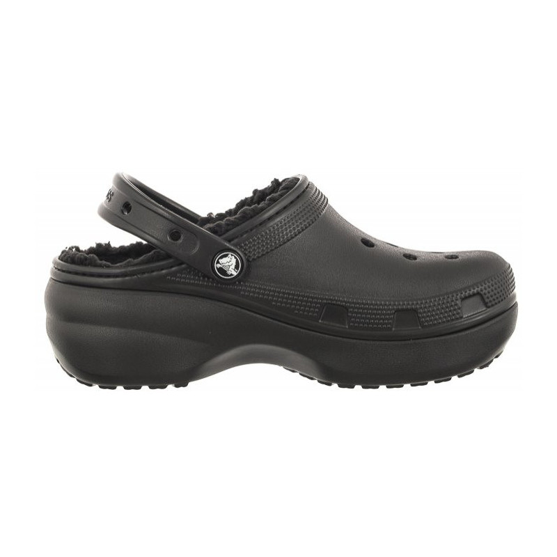 Crocs Classic Platform Lined Black 207938-001 (CR302-a) Women's Shoes/Flip Flops