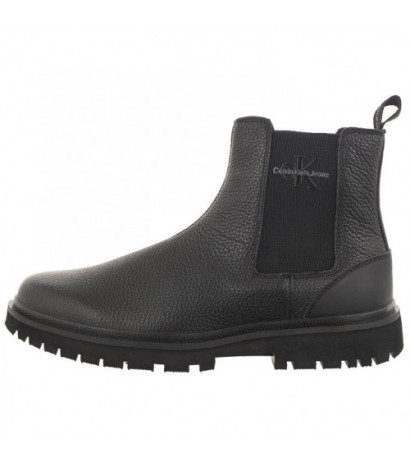 Calvin Klein Eva Mid Chelsea Boot Lth Triple Black YM0YM00750 0GT (CK381-a) apavi